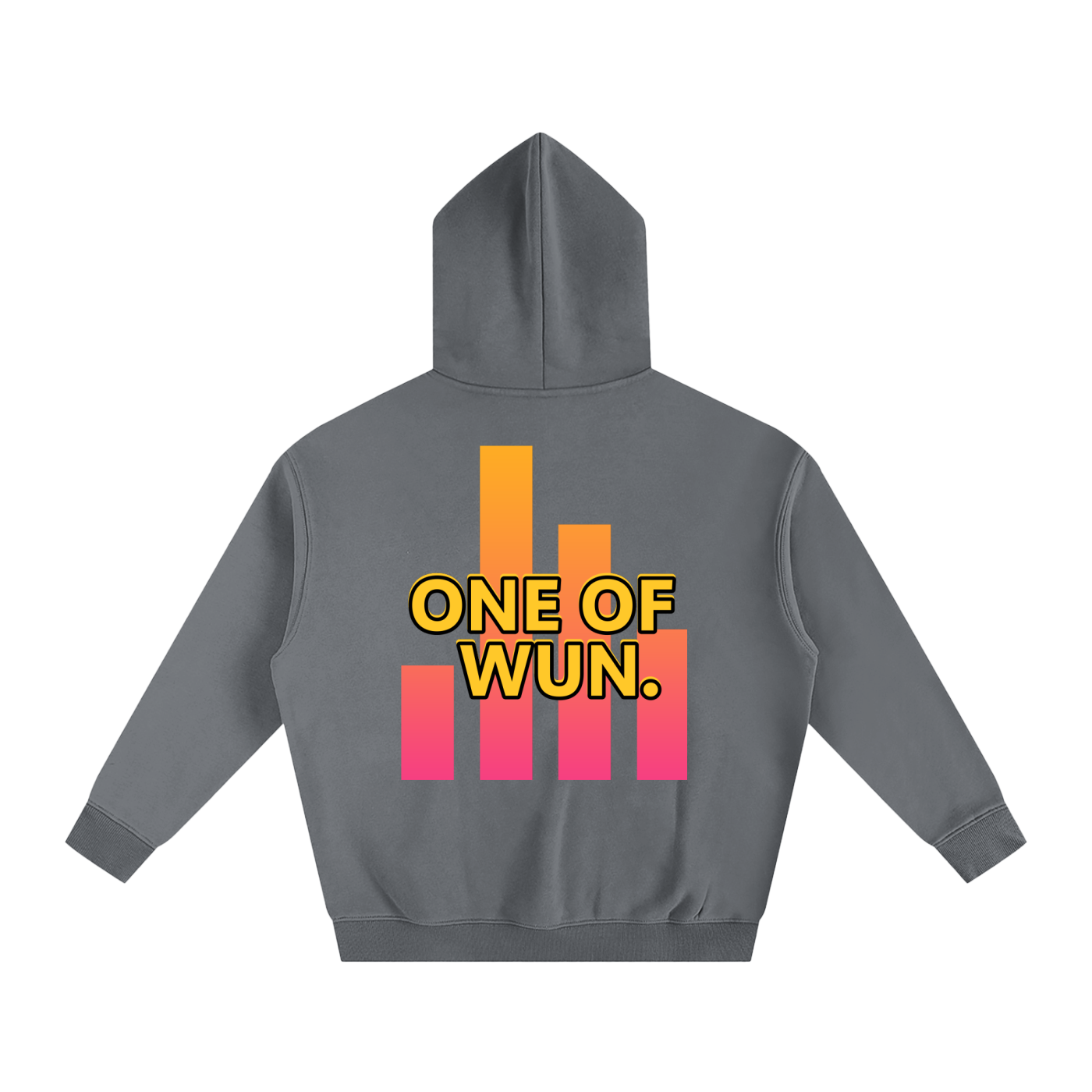 "ONE OF WUN" Oversize Fleeced Hoodie